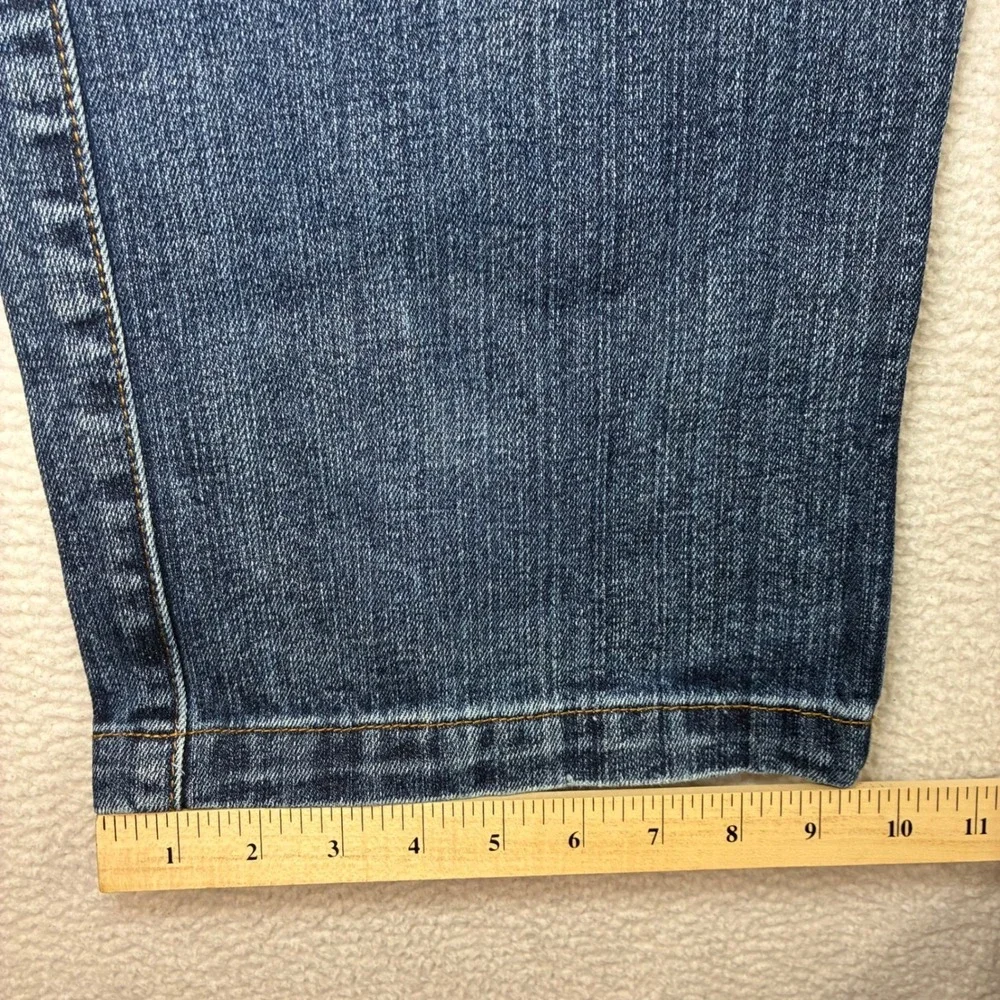Y2K Second Skin Baggy Jeans Men 34x33 Blue Faded Whiskered Loose Straight Skater